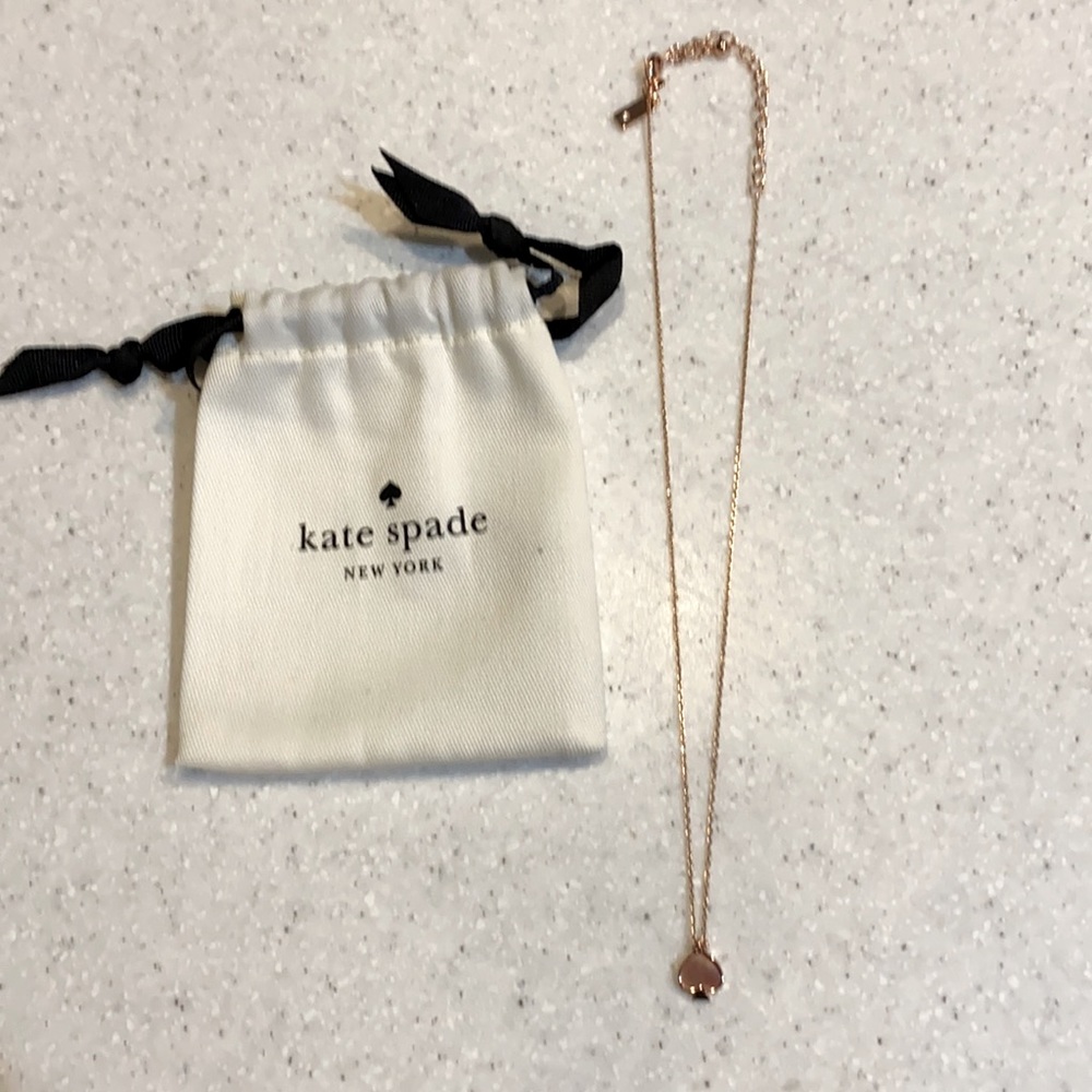 Kate spade rose gold necklace/pendent